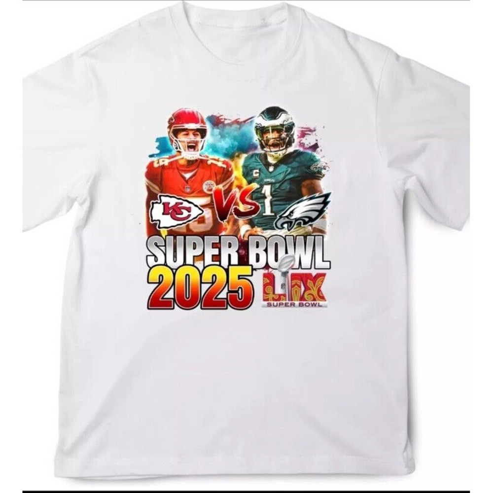 Kansas City Chiefs v Philadelphia Eagles Super Bowl LIX Mahomes Vs Hurts 3XL